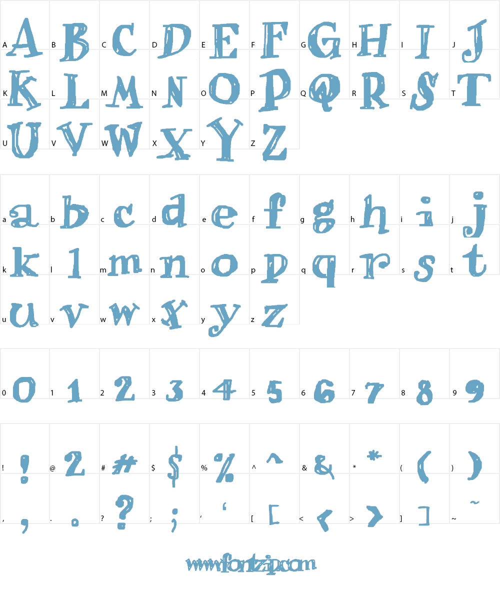 Fair view Font Character